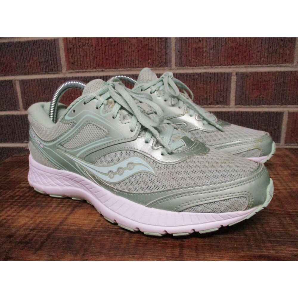 Saucony Womens Cohesion 12 Green S10471-11 Running Shoes Sneakers Size 9 - Picture 2 of 16